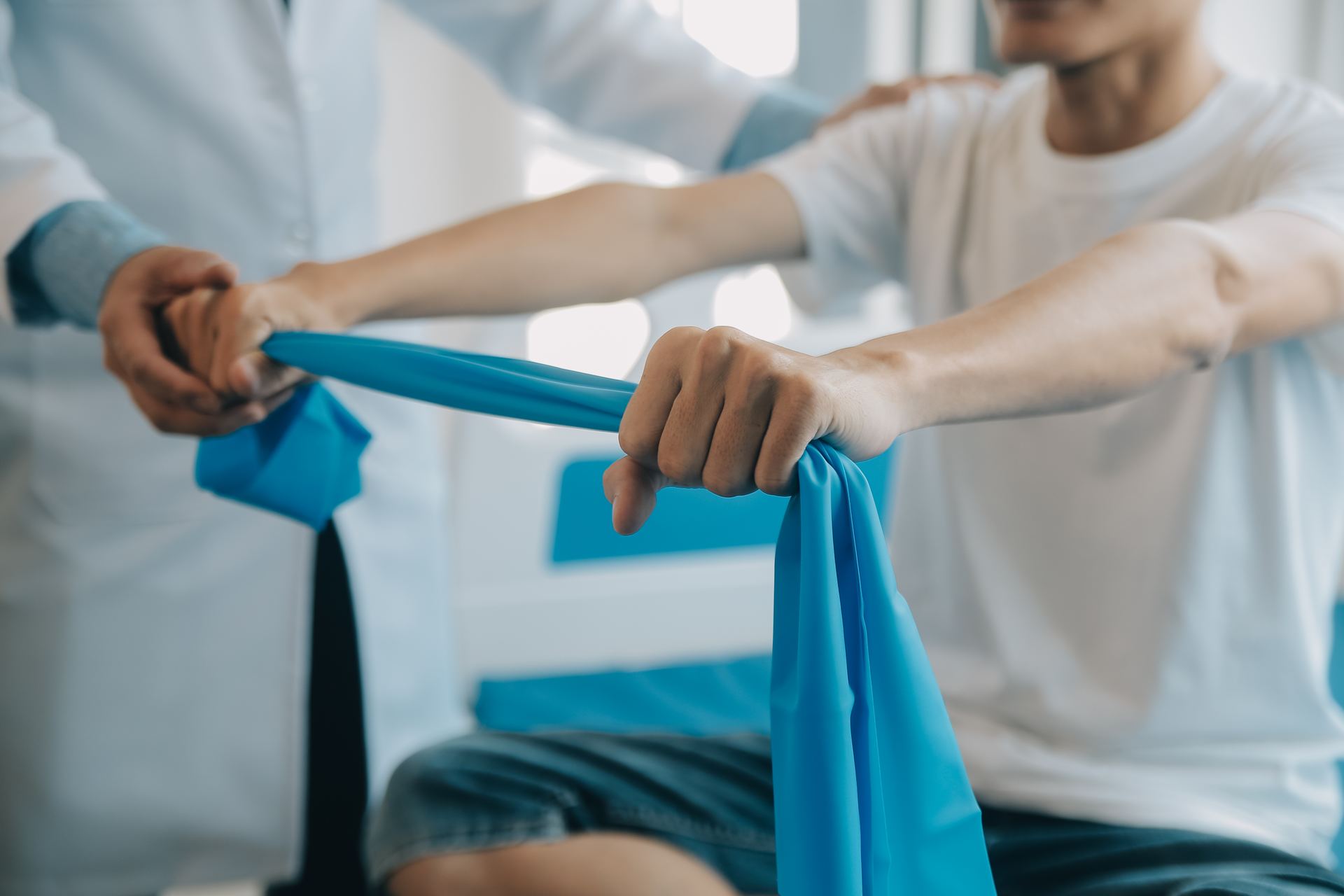 Exercise with a resistance band